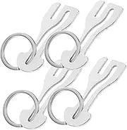 HOODANCOS 4pcs Cart Token Stainless Steel Keychain Trolley Token Keyring Key Buckle Trolley Tokens Trolley Release Key Trolley Removers Pendant Mini Cart Zinc Alloy Accessories Office Metal