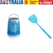 Solar Mosquito Killer LED Camping Tent Anti Fly Bug Trap Flashlight (Blue)