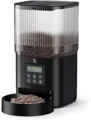 Olelica Automatic Cat Food Dispenser,Automatic Dog Feeder 5L, FT90 - Black