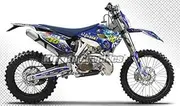 Kungfu Graphics Custom Decal Kit for TE FE 125 250 300 350 450 501 2016, Blue, Style 009
