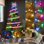 Lazos de luces navideñas de 50 LED y 15,4 pies, luces de hadas, decoración para