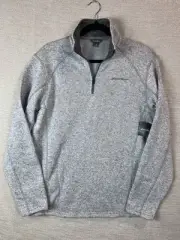 Eddie Bauer Size M Men’s Long Sleeve Quarter Zip Pullover Fleece Sweater