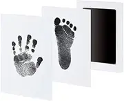 Clean Touch Ink Pad Newborn Baby Handprint and Footprint Pet Paw Print Kit Inkless Infant Hand and Foot Stamp Imprint Cards, Pet Memorial Keepsake, Dogs, Cats, Small Pets, Pet Owner, Pet Memory Project, Nose Print (Black)