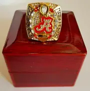 ALABAMA CRIMSON TIDE - College football Championship ring 2015 with box