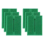 6pcs Mini Breadboard,Solderless Breadboard Small 170 Points,SYB-170,Green