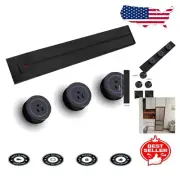 8000W Modern Wall Power Strip: 3 AC Outlets & Ambient Lighting Features
