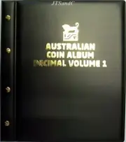 Black Cover VST Australian Decimal Coin Album Volume 1 from1966 to December 2015