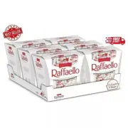 Ferrero Raffaello Almond Coconut Candy, 15 Count, Pack of 6 Individually Wrapped