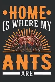 Ants Notebook: Home Is Where My Ant Ants Fire / 6x9 Inches / 120 graph sites Sites
