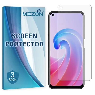 [3 Pack] OPPO A96 Premium Ultra Clear Screen Protector Film by MEZON