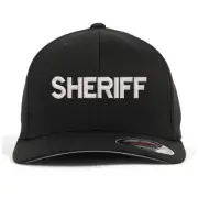 Sheriff embroidered flex fit baseball cap (S/M, L/XL, XXL)