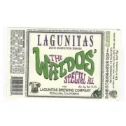 Lagunitas Brewing Co The Waldos Special Ale Bottle Label Breweriana Brewery Beer
