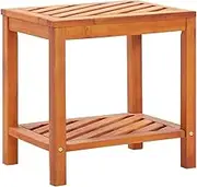 Side Table Solid Acacia Wood 45x33x45 cm Modern Furniture Home Decor Living Room