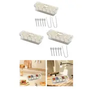 Divided Serving Tray Travel Food Storage Container for Desserts Veggies Nuts