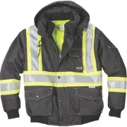 Gravel Gear Men's Class 1 High Visibility 3-in-1 Bomber Jacket, Lime, XL