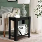 Heavy Duty Wooden End Table Sofa Side Coffee Table Plants Flower Book Shelf Rack