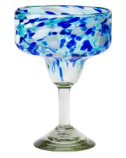 10 Strawberry Street Set of 6 Bahia Margarita Handblown Mexican Glasses