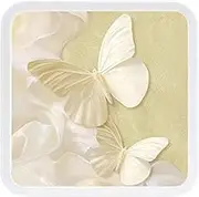 Mural Folding Wall Cabinet Bathroom Organzer Clothes Storage Box Foldable, No Drilling Required Wall Mounted Shelves, Butterfly Painting Space Saving Waterproof Wall Cabinets for Bathroom,D