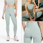 REEBOK RIB HIGH-RISE LEGGINGS 女款 緊身褲 高腰 訓練 彈性 運動長褲 青色 HN9486