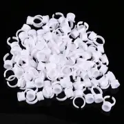 (Medium Without Divider)100x Permanent Ink Rings Eyebrow Lip Tattoo Pigment MNS
