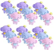 GARIOUANS 36pcs Kawaii Elephant Shape Erasers for Fun Puzzle Erasers for Classroom Rewards for Student Homework Adorable Bulk Stationery