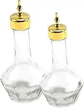 KICHOUSE Japanese 2 Pack Absinthe Wine Bottle Bar Bartender Tool Small Glass Cocktail Bottles