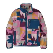 Patagonia Synchilla Full Zip Fleece Jacket Women's L Frontera Marble Pink 22955
