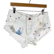 One Teaspoon Cut Out Shorts Coco Cash Bandits Size 30