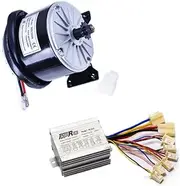 [YC Yier] 24V 350W Brushed DC Motor and Speed Controller for DIY Electric Scooter ATV Quad Go Kart E Bike E300 Mini Bike Dirt Bike Razor Bicycle Tricycle