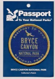 Bryce Canyon National Park Souvenir Patch Passport Series