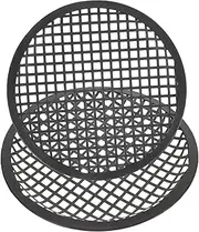 Sosoport 2pcs Car Speaker Protective Mesh Cover Subwoofer Net for Automotive Audio Easy Install Reliable Protection for for Home and Bar Use