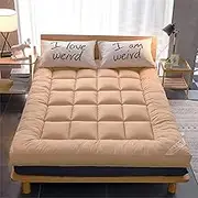 Japanese Thick Tatami Foldable Portable Camping Mattress Japanese Floor Mattress for Student Dormitory Roll Up Floor Mattress Medium Double Bed(B,150x200cm(59x79inch))