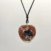 Tree Of Life Orgonite Pendant, Provides EMF Protection, and uplifting energy.