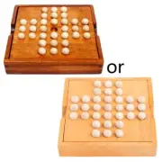 Adult Classical Educational Toys Board Game Chess Peg Solitaire Diamond Move
