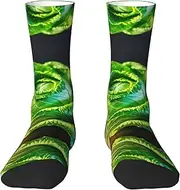 [HVTTIOR] Bright Cabbage Print Athletic Adult Socks Single Side Circumference For Men And Women Casual Wear
