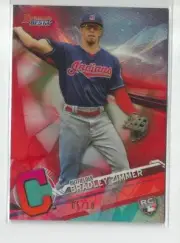 2017 Bowman's Best Bradley Zimmer Red Refractor Rookie Card RC #ed 5 / 10