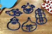 Dragon Quest Slime Cookie Cutters- King Slime, Liquid Slime, Slime Stack, Dark S