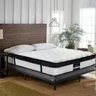Double Size Euro Top Mattress 5 Zone Pocket Spring High Density Foam Medium Firm