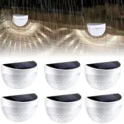 Solar Fence Lights Dusk to Dawn Wall Street Light Outdoor Garden Waterproof Yard