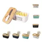 with Round Wooden Covers Butter Dish Cans with Lid Fridge