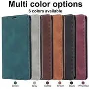 Retro Slim Wallet Case for iPhone 16e 16 15 Pro Max Plus 14 13 12 11 Pro Max Plus Mini – Magnetic Flip Cover with Card Slots Kickstand, PU Leather Full Protec