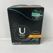 U by Kotex Sleek Tampons Super Plus 18ct Full Size Applicator