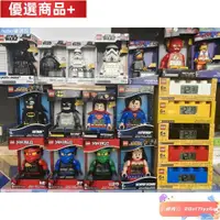 在飛比找蝦皮購物優惠-【熱銷】LEGO樂高兒童房時鐘會發光蝙蝠俠超人黑武士風暴騎兵