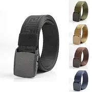Men's Tactical Belt Nylon Web Work Belt Black Kakhi Nylon Plain Daily Wear Going out Weekend