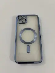 Apple iPhone 15 Plus | Magnetic Case | Blue | Transparent