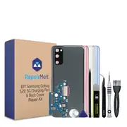 Samsung Galaxy S20 5G Compatible Charging Port & Back Cover Lens Installed Replacement DIY Repair Tools Kit