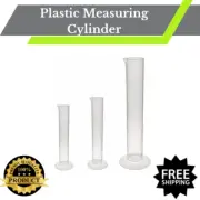 Plastic Measuring Cylinder 100ml 250ml 500ml each One No PP Polypropylene