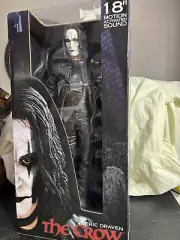 Neca Reel Toys 18" The Crow Eric Draven With Sound Rare Brand New In Box.2004