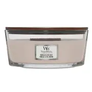 WoodWick 453g Scented Fragrance Soy Wax Candle Vanilla & Sea Salt Ellipse Pink