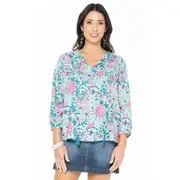 Rasaleela Women's Palais Smock Top - Crete